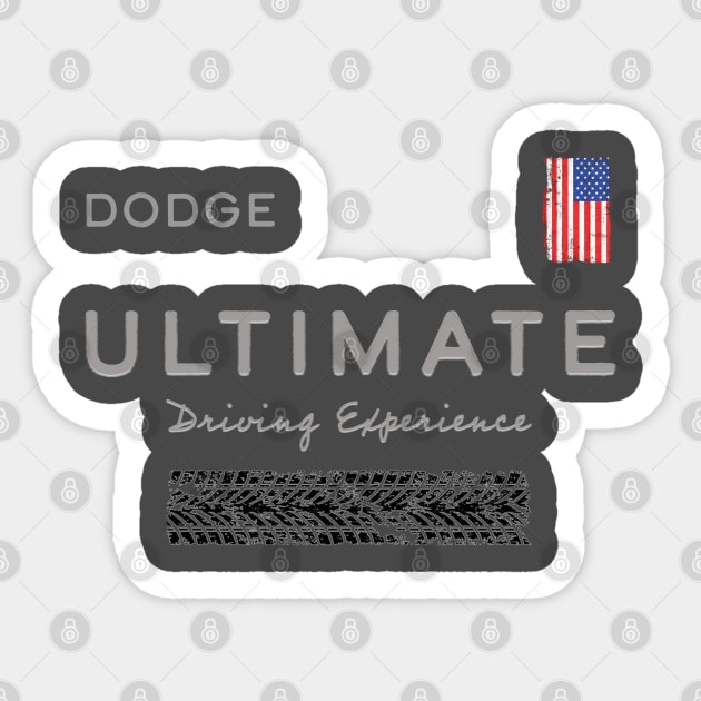DODGE OWNERS AMERICAN CAR - FRONT & BACK DESIGN Sticker by JFK KARZ